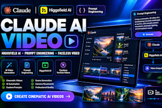 claude ai video generator prompt engineer claude higgsfield faceless video demo