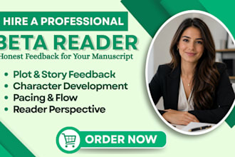 beta read manuscript critique, give honest manuscript feedback