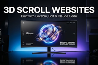 build a premium 3d scroll animation website using lovable bolt cursor and claude