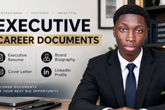 write executive resume board bios cover letters and linkedin profiles