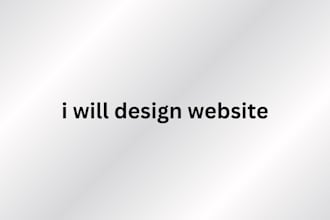 design a modern responsive website, landing page and business website