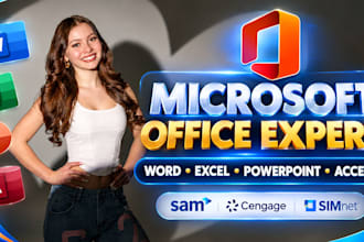 do your microsoft excel and ms word assignments, projects and modules