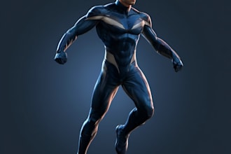 superhero character for comics
