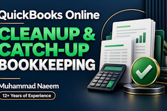 clean up quickbooks online and do catch up bookkeeping