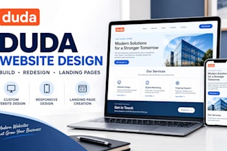 build duda website design redesign duda website and duda landing page design