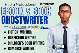ghostwrite your childrens book ebook and book as a professional ghostwriter