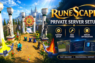 setup, customize, fix and optimize your runescape private server