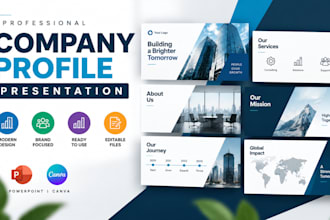 company profile corporate business powerpoint presentation
