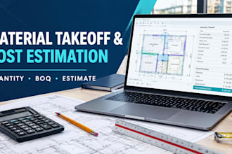 material takeoff, quantity survey and construction cost estimation