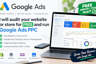 audit your website or store for free and run google ads PPC