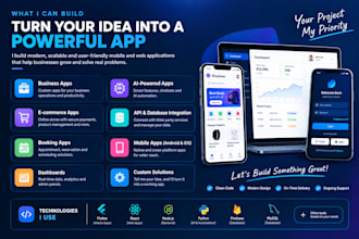 build a modern mobile app or web app for your business