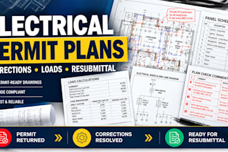prepare electrical permit corrections and resubmittal documentation