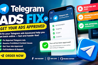 fix rejected telegram ads, fix telegram ad rejection, telegram ads approval