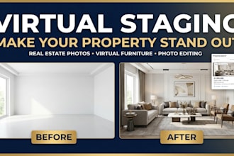 virtually stage real estate photos to attract more property buyers