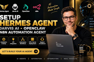 setup hermes agent jarvis ai openclaw n8n automation agent jarvis ai