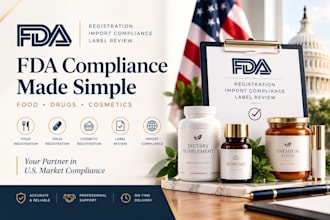 fda registration import permit for food, drug cosmetics in USA, fda label review