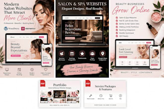 build a salon and spa wordpress website