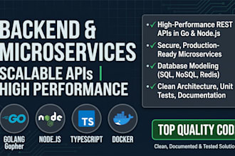 build high performance backend microservices in go or nodejs