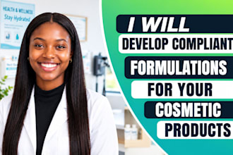 be your cosmetic chemist for cosmetic formulation and skincare