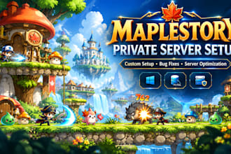 setup, customize, fix and optimize your maplestory private server