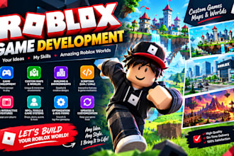 develop roblox game, roblox map, roblox building, roblox world, roblox scripter