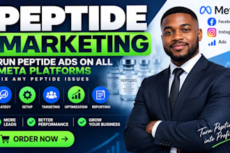 peptide marketing fix any peptide issues run peptide ads on all meta platforms
