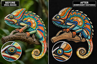 do embroidery digitizing, digitize image for embroidery in dst, pxm, emb format