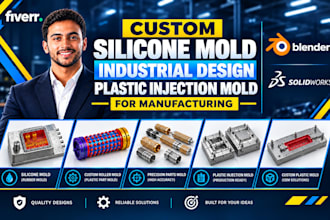 custom silicone mold industrial design plastic injection mold for manufacturing