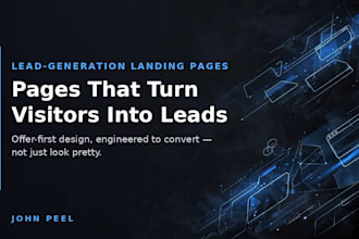 build a high converting lead generation landing page