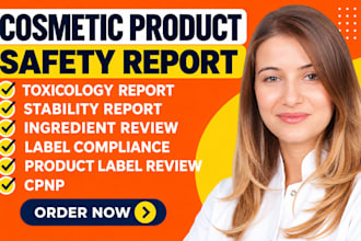 do eu UK toxicology report stability report ingredient review cpnp