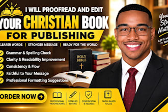 proofread and edit your christian book for kindle publishing