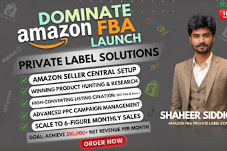 do amazon fba private label product research listing and PPC