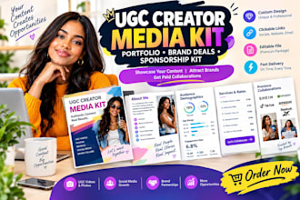create ugc creator media kit portfolio brand deal and sponsorship kit