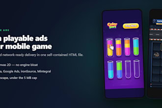create custom HTML5 playable ads for your mobile game