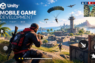 develop unity 3d game, mobile game, multiplayer game developer, fps game