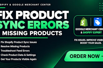 fix shopify google merchant center product sync errors and missing products