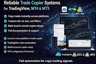 build mt4 mt5 trade copier, tradingview strategy, trading copier, signal copier