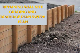 retaining wall site grading and drainage plan swppp plan california virginia tn