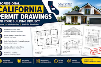 draft california permit drawings for your building project