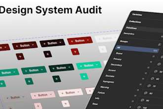 design system audit and components design on figma for dev