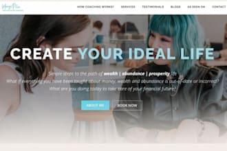 build wix coaching website life coaching bbusiness coaching service website
