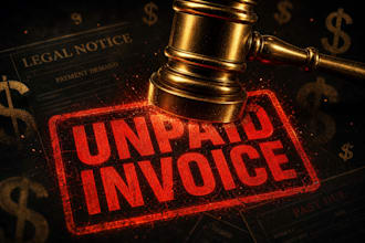 write a legal demand letter for unpaid invoice and debt recovery