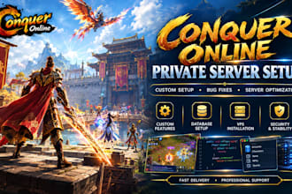 setup, customize, fix and optimize your conquer online private server