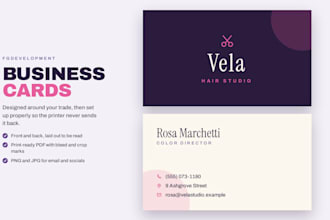 design a business card for your small business