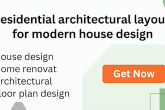 do residential architectural layout for modern house design or remodel