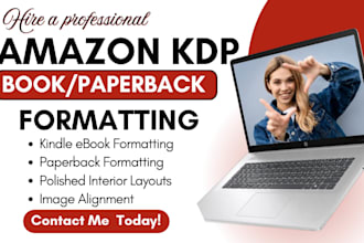 do paperback formatting book formatting for amazon KDP kindle ebook formatting