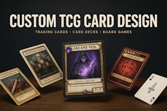 do card game design, playing card, trading card board game, card box, card game