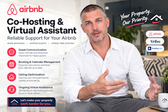 handle airbnb cohosting and guest management, virtual assistant