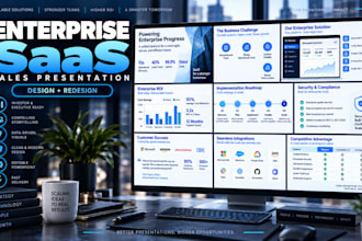 design and redesign enterprise saas sales presentations for decision makers