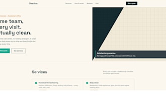 design a one page website for your small business